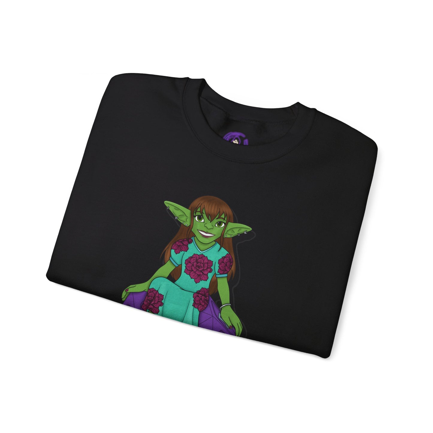 Goblin on a d20 Unisex Heavy Blend™ Crewneck Sweatshirt