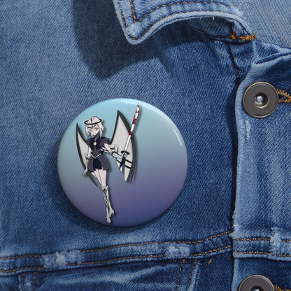 Space Warrior Lute Pin Button