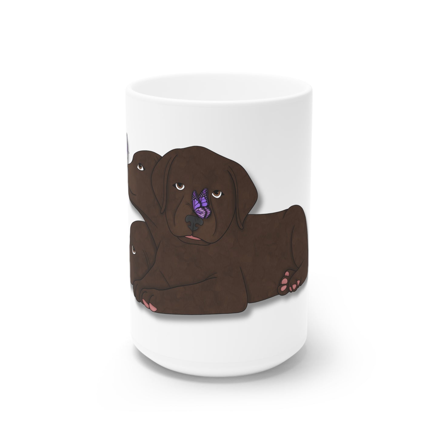 Cerberus Puppy White Ceramic Mug