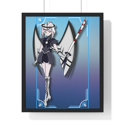 Space Warrior Lute Vertical Framed Poster