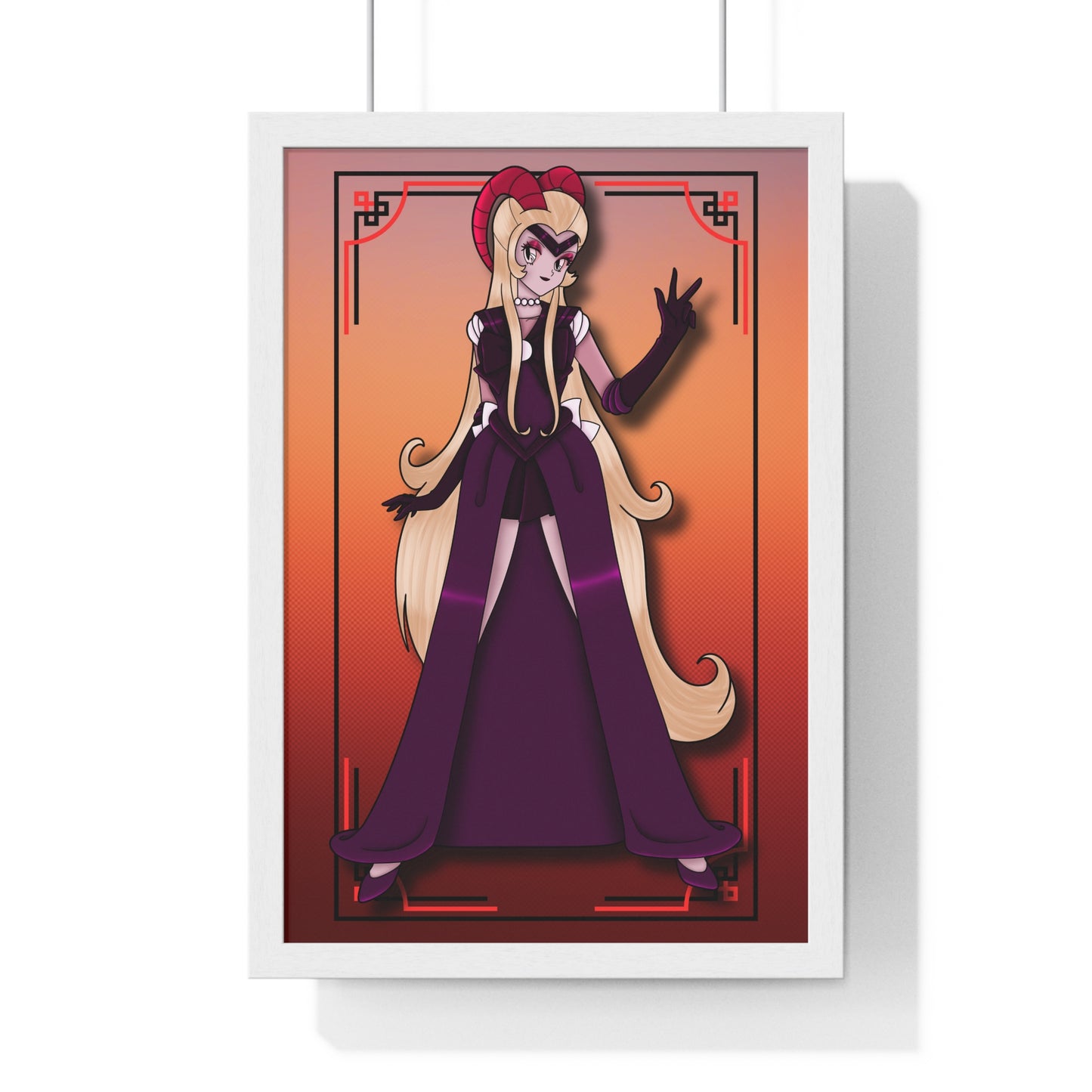 Space Warrior Lilith Vertical Framed Poster