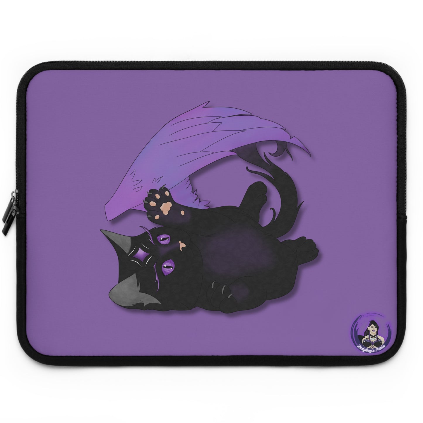 Winged Kitten Laptop Sleeve