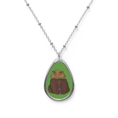 Owlbear Cub Oval Necklace