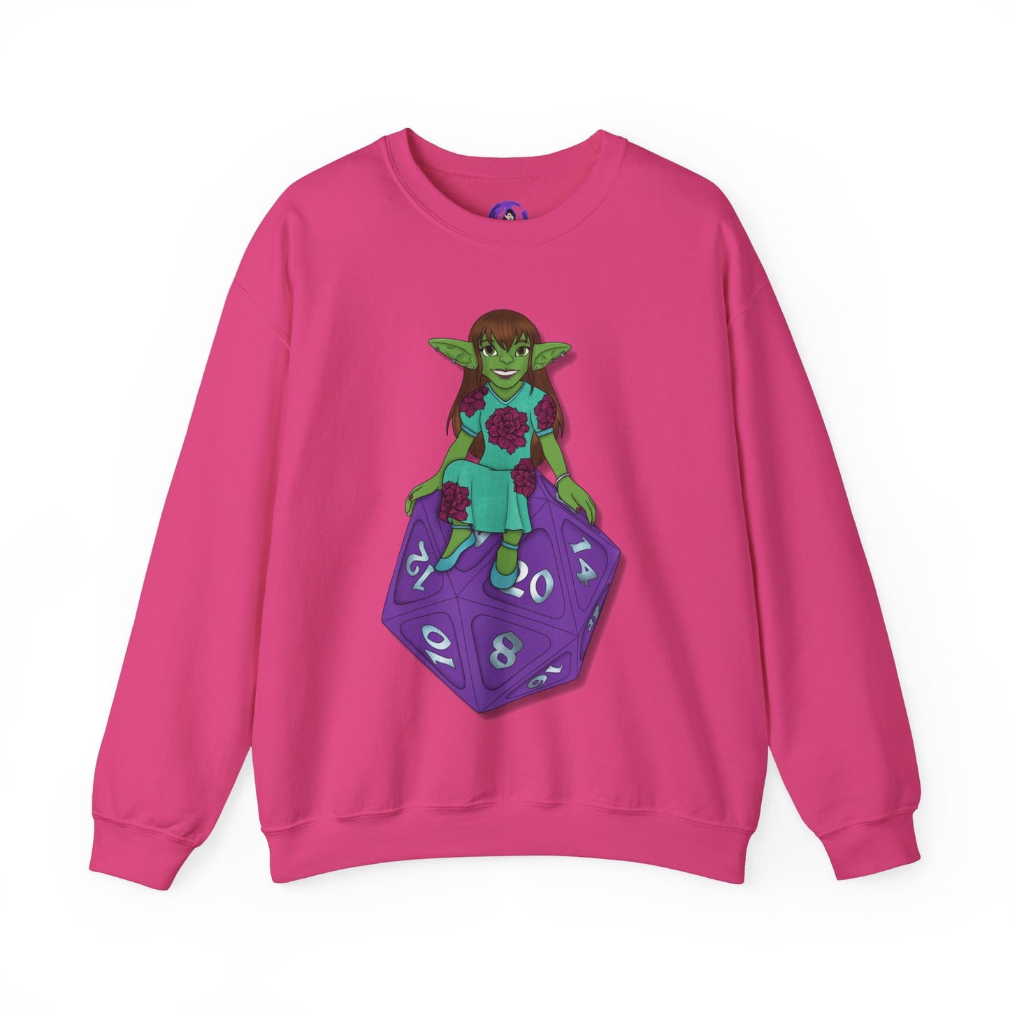 Goblin on a d20 Unisex Heavy Blend™ Crewneck Sweatshirt