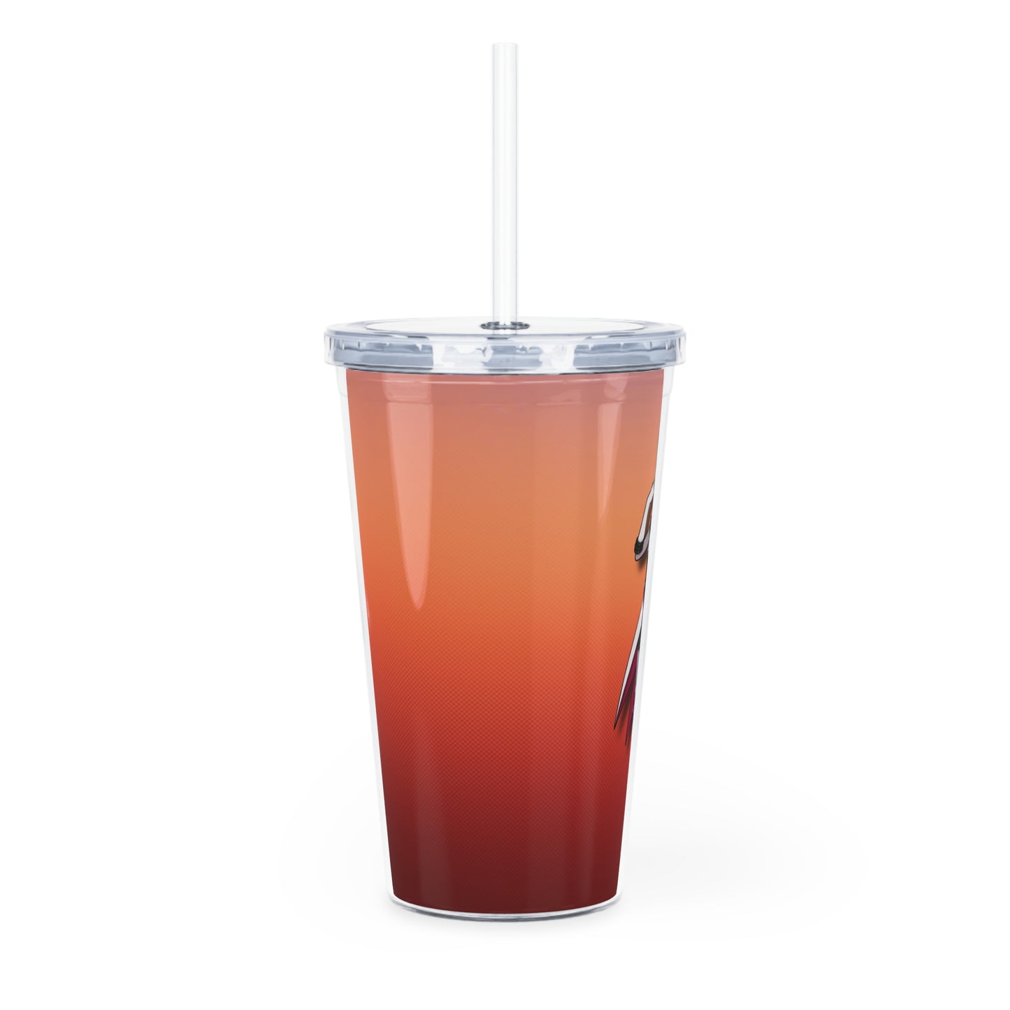 Space Warrior Carmilla Plastic Tumbler with Straw