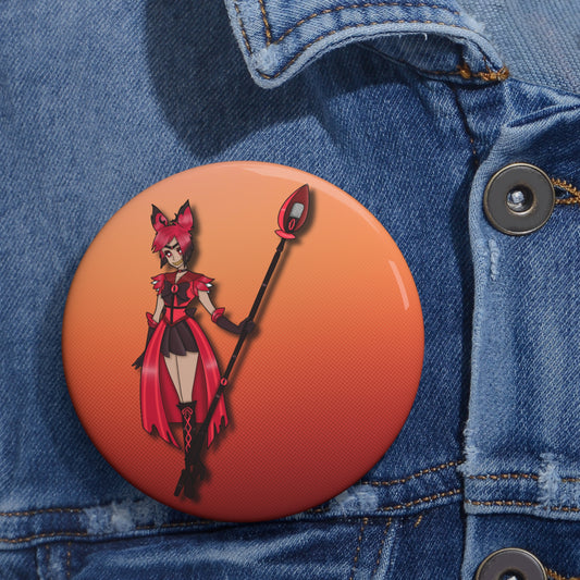 Space Warrior Alastor Pin Button