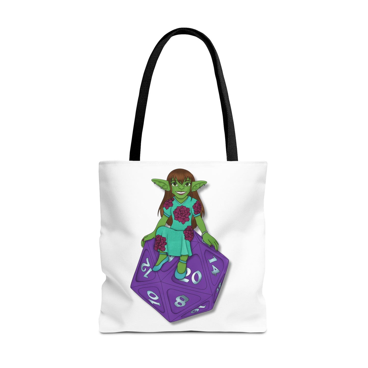 Goblin on a d20 Tote Bag