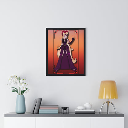 Space Warrior Lilith Vertical Framed Poster