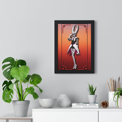 Space Warrior Carmilla Vertical Framed Poster