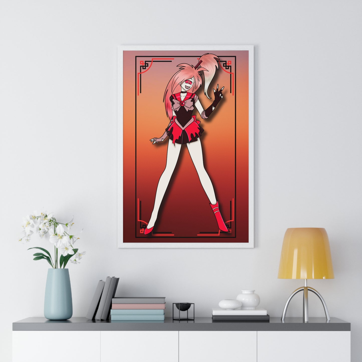 Space Warrior Cherri Bomb Vertical Framed Poster