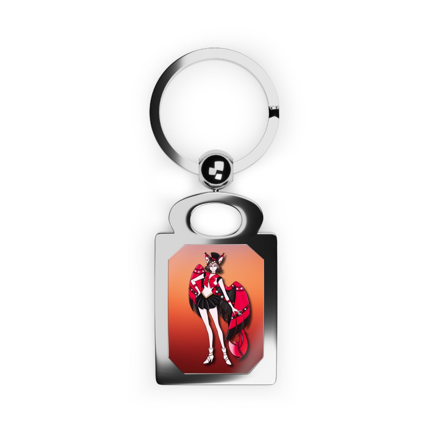 Space Warrior Husk Rectangle Photo Keyring