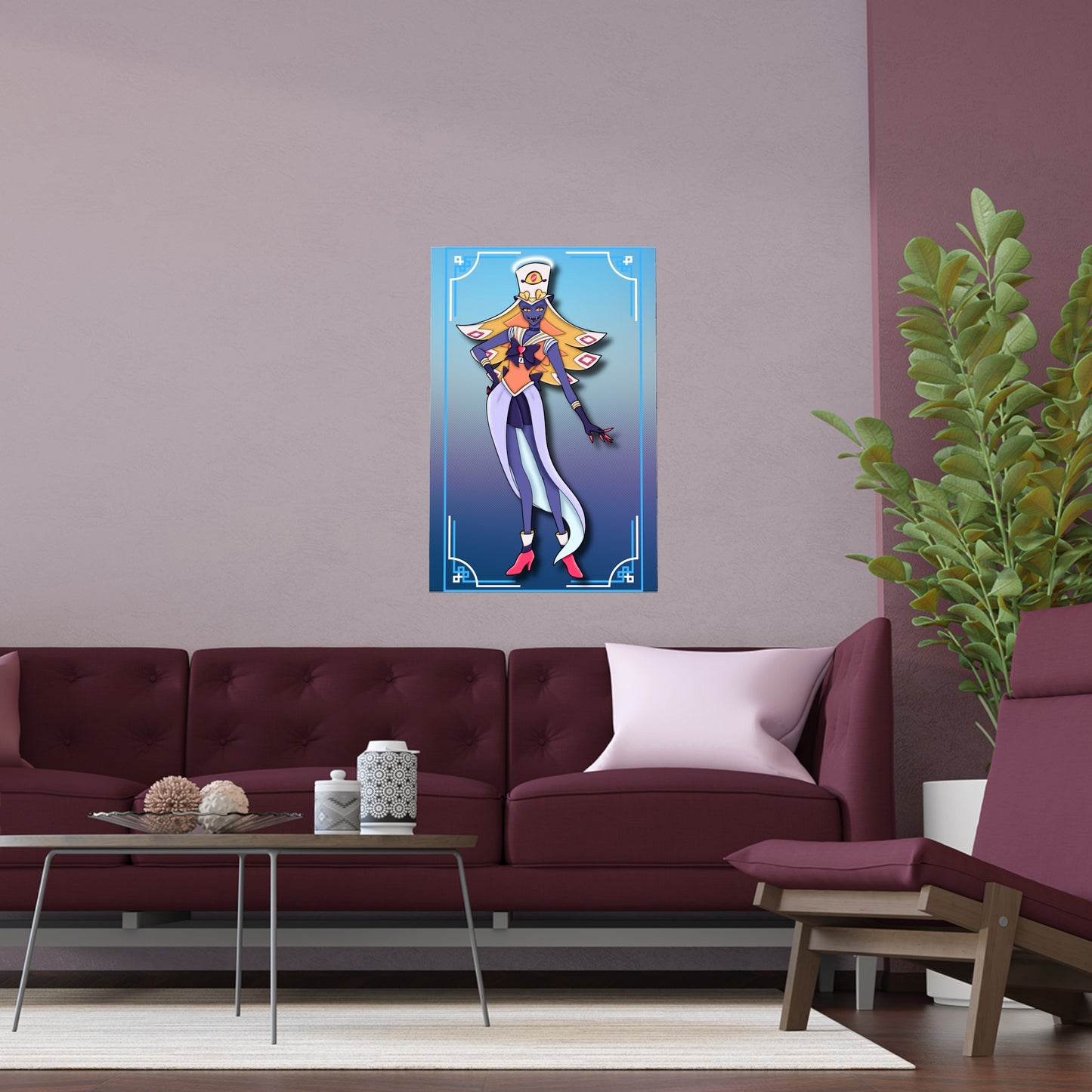 Space Warrior Sir Pentious Indoor and Outdoor Silk Posters