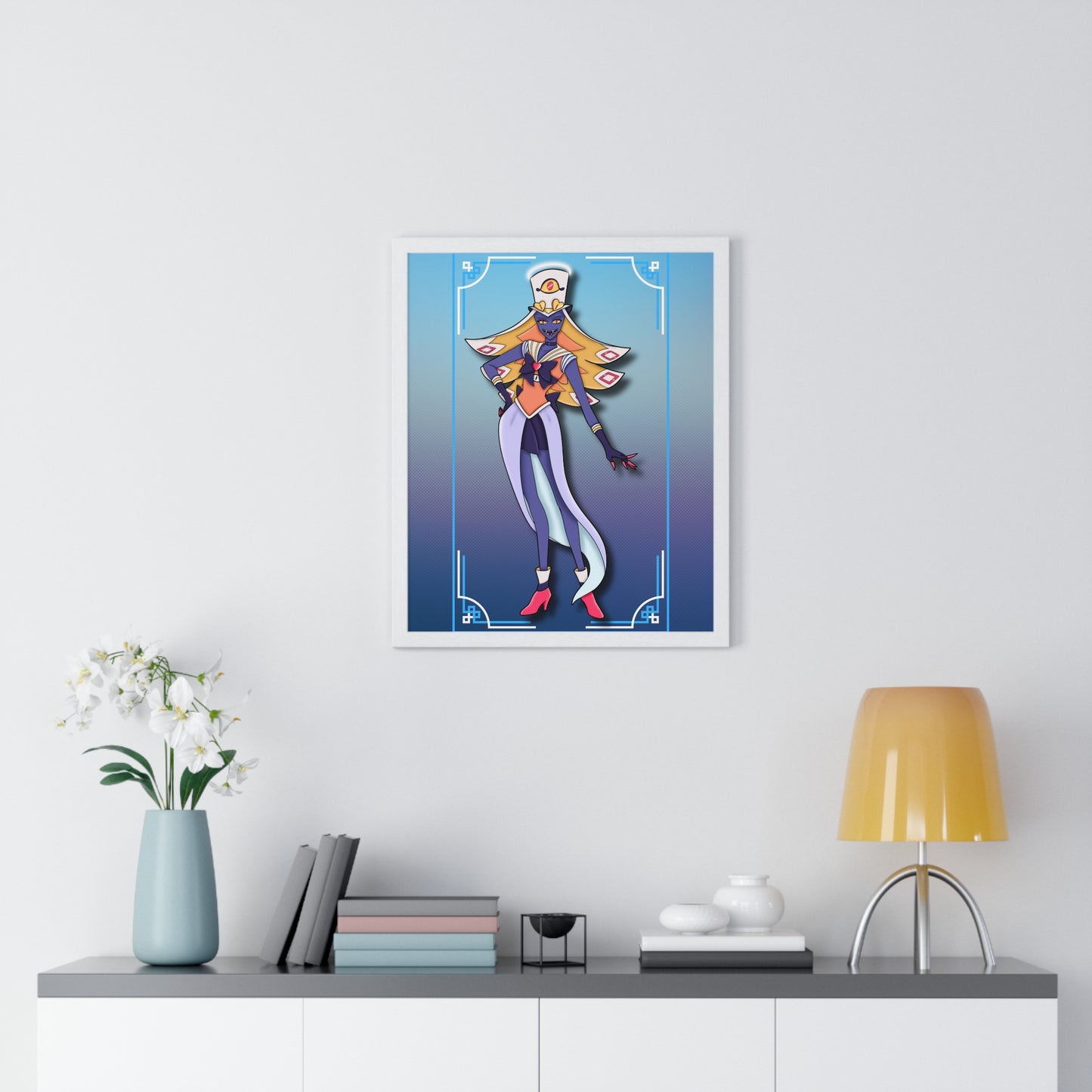 Space Warrior Sir Pentious Vertical Framed Poster