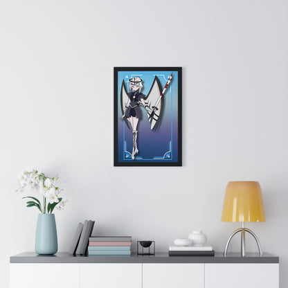 Space Warrior Lute Vertical Framed Poster