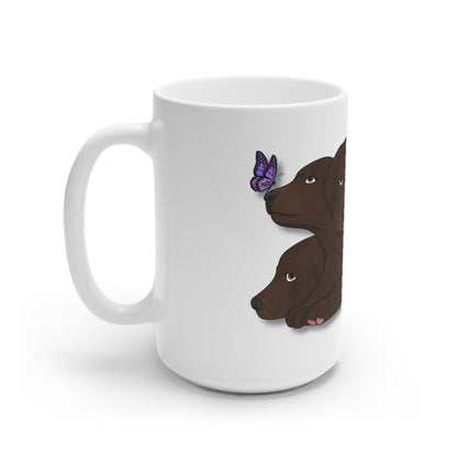 Cerberus Puppy White Ceramic Mug