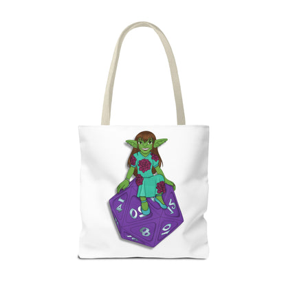 Goblin on a d20 Tote Bag