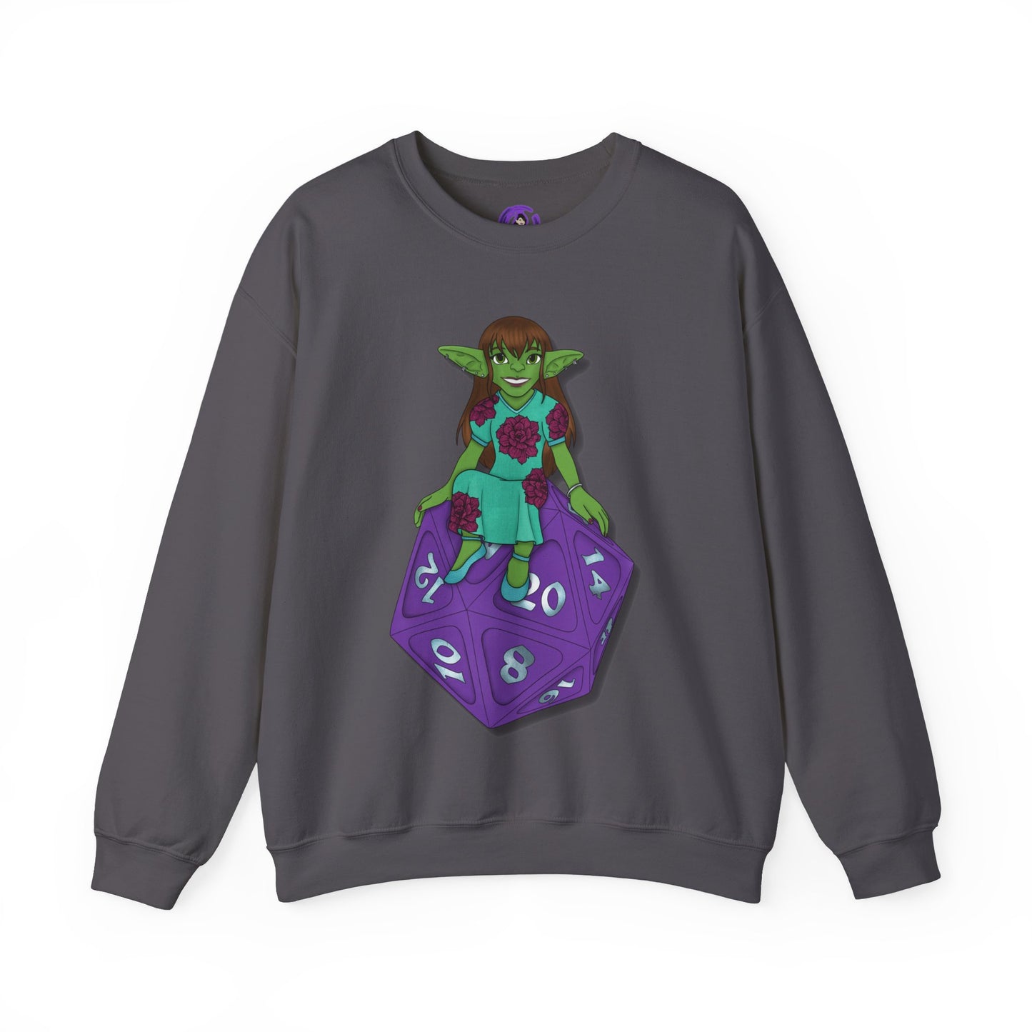 Goblin on a d20 Unisex Heavy Blend™ Crewneck Sweatshirt