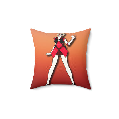 Space Warrior Charlie Spun Polyester Square Pillow