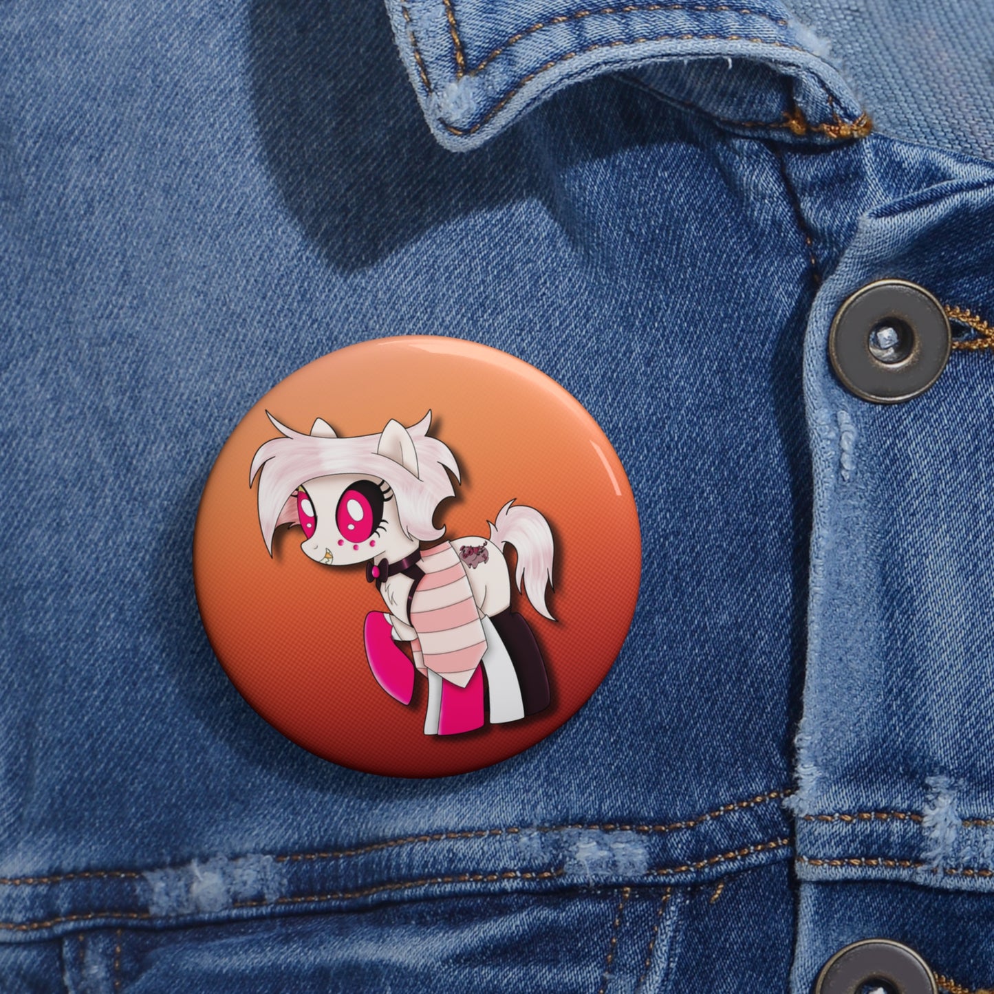 Pony Angel Dust Pin Buttons