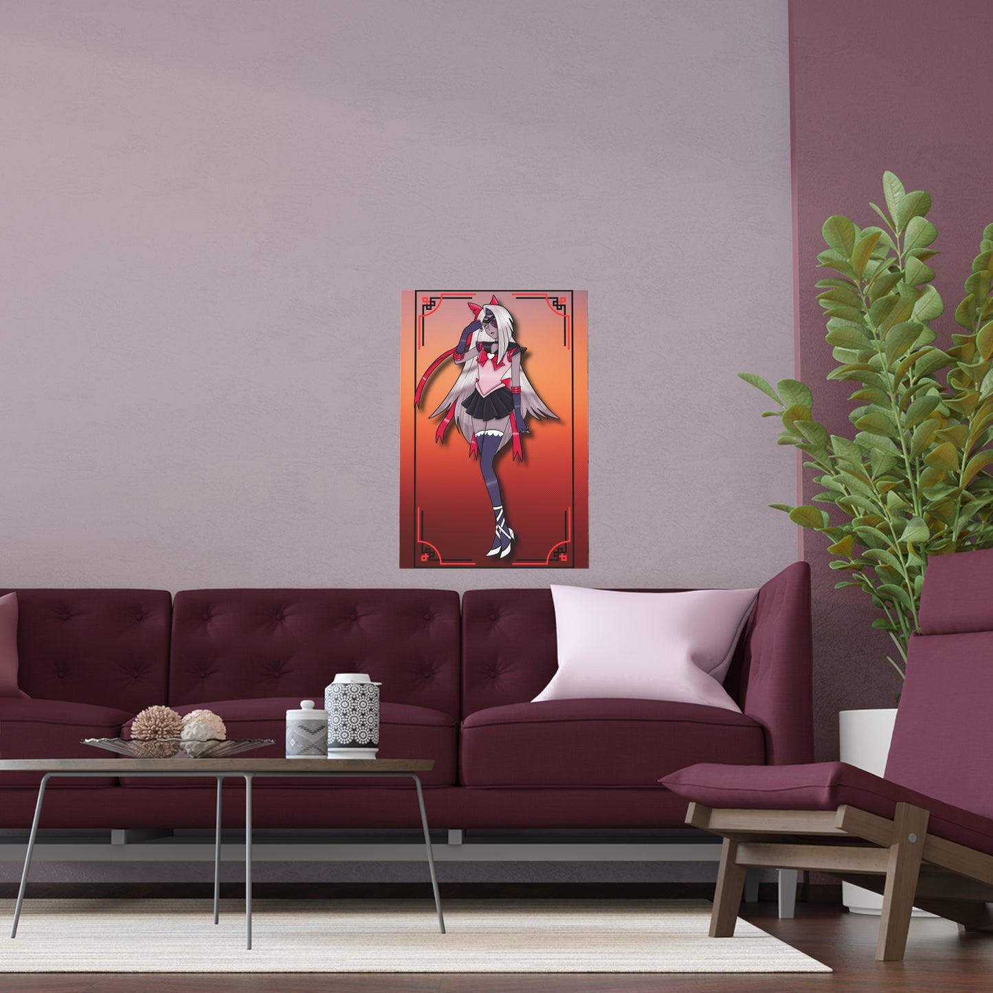 Space Warrior Vaggie Indoor and Outdoor Silk Posters