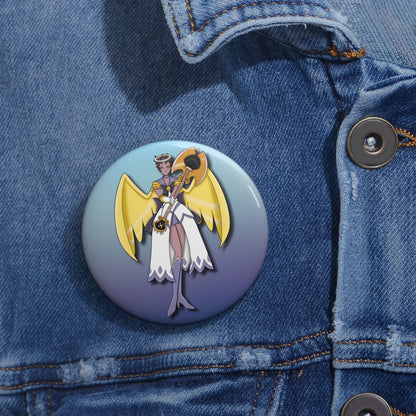 Space Warrior Adam Pin Button