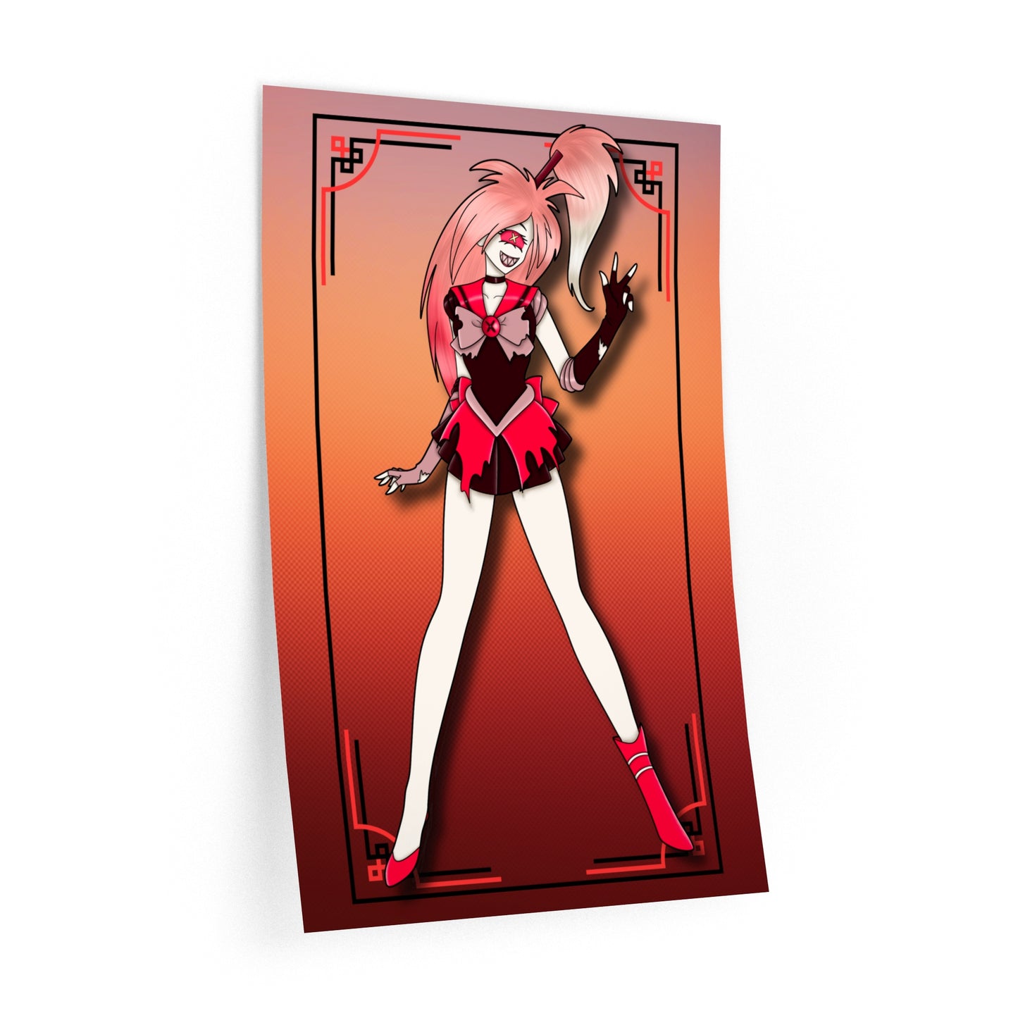 Space Warrior Cherri Bomb Wall Decals