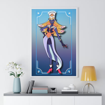 Space Warrior Sir Pentious Vertical Framed Poster