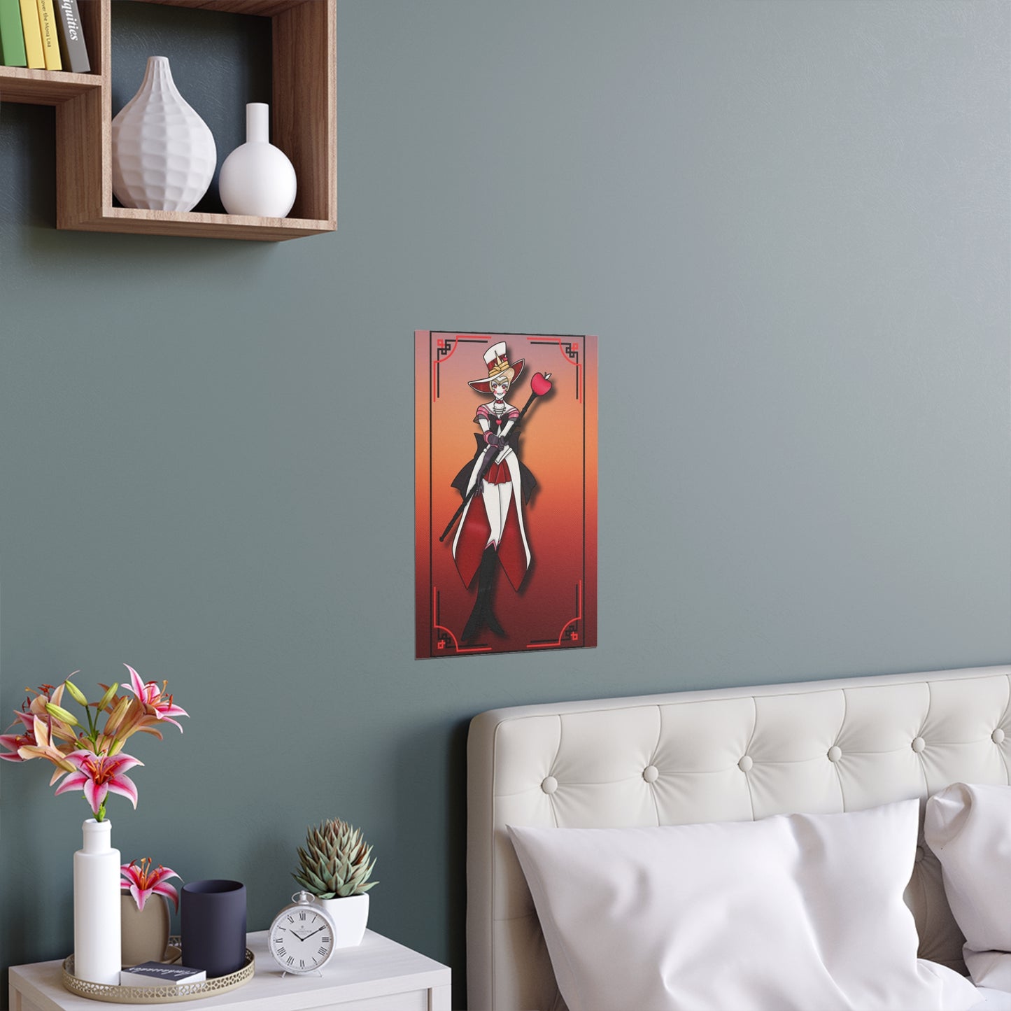 Space Warrior Lucifer Indoor and Outdoor Silk Posters