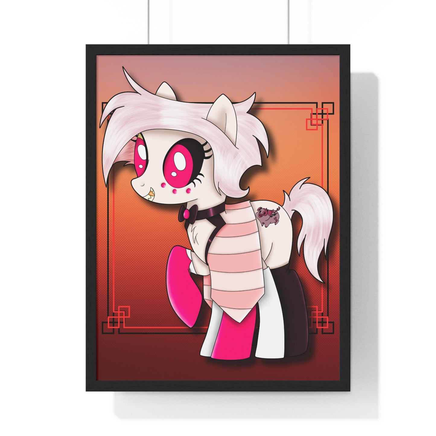 Pony Angel Dust Vertical Framed Poster