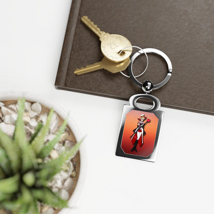 Space Warrior Lucifer Rectangle Photo Keyring