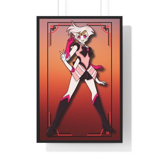 Space Warrior Angel Dust Vertical Framed Poster