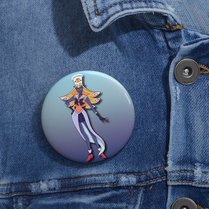 Space Warrior Sir Pentious Pin Button