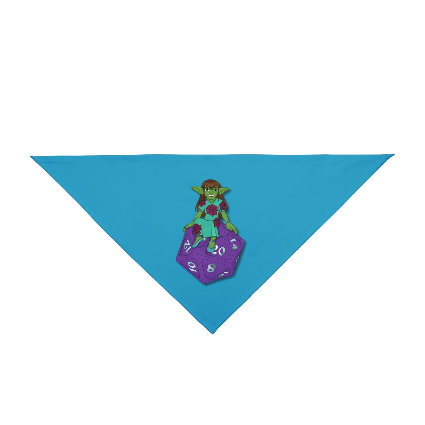 Goblin on a d20 Pet Bandana