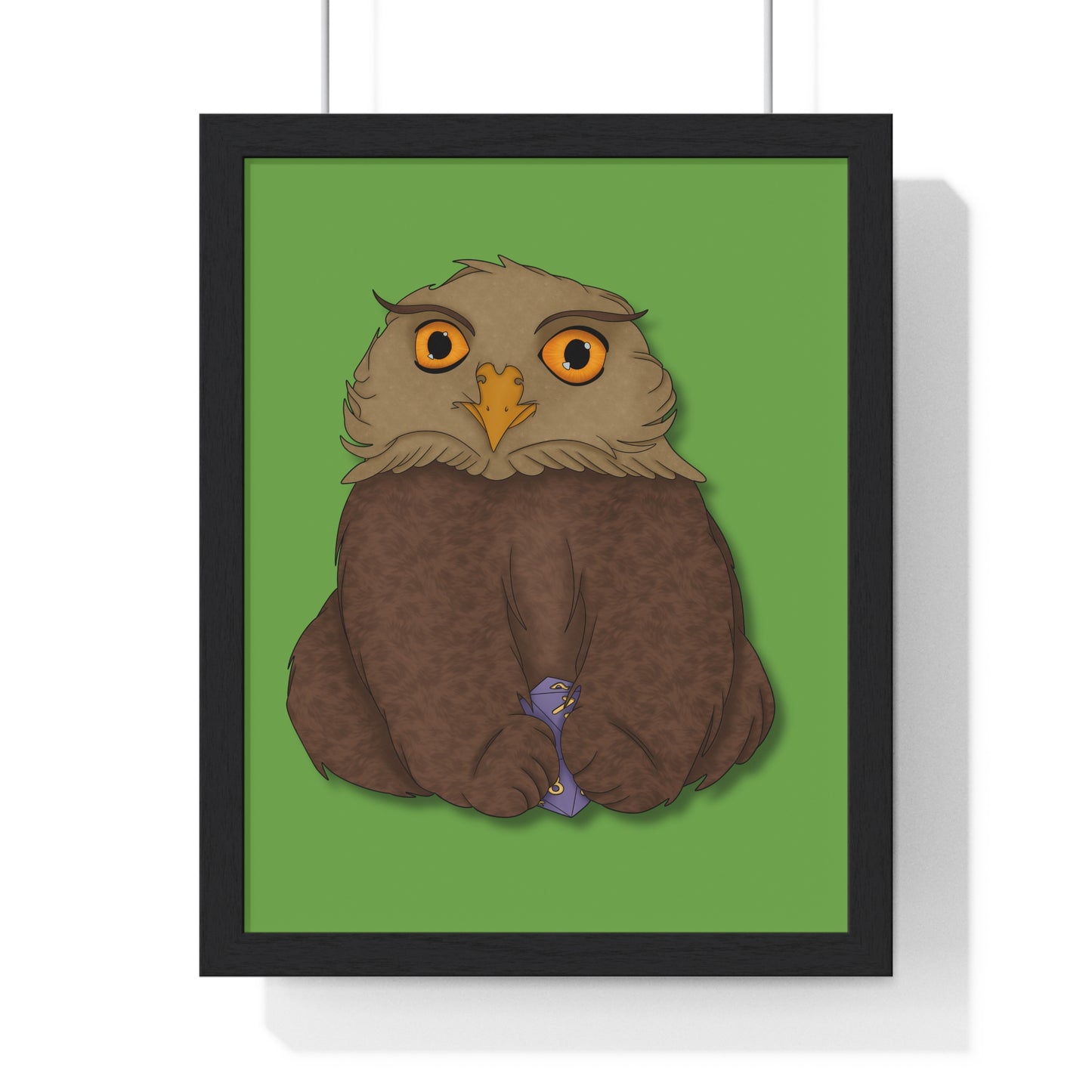 Owlbear Cub Vertical Framed Poster