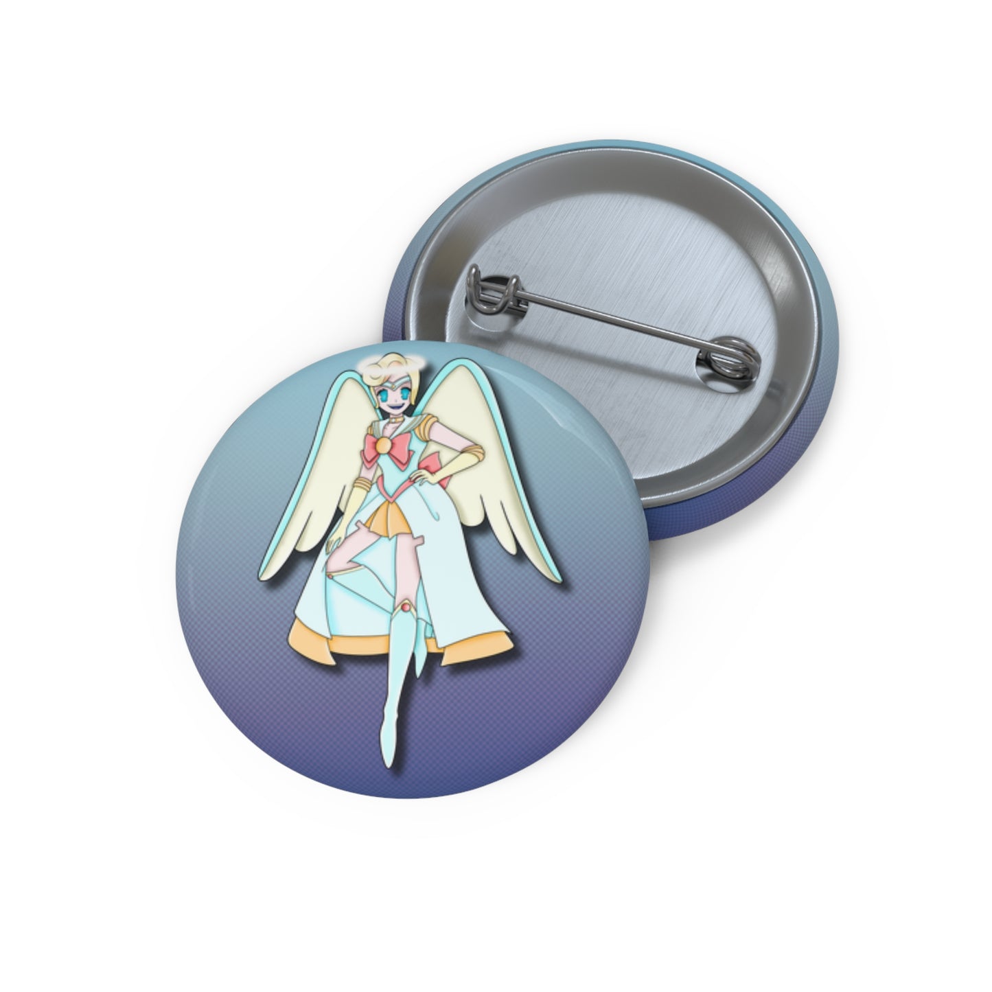 Space Warrior Saint Peter Pin Button