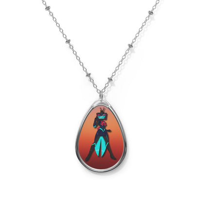 Space Warrior Vox Oval Necklace