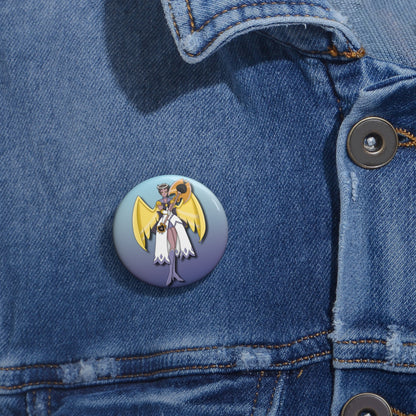 Space Warrior Adam Pin Button