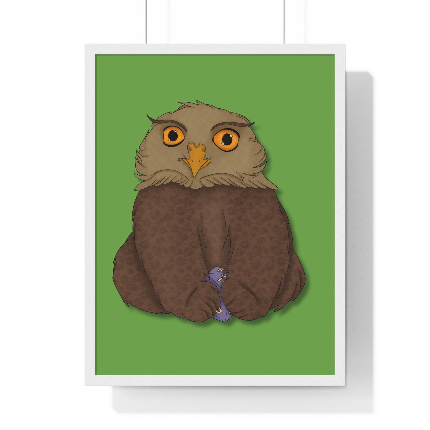 Owlbear Cub Vertical Framed Poster