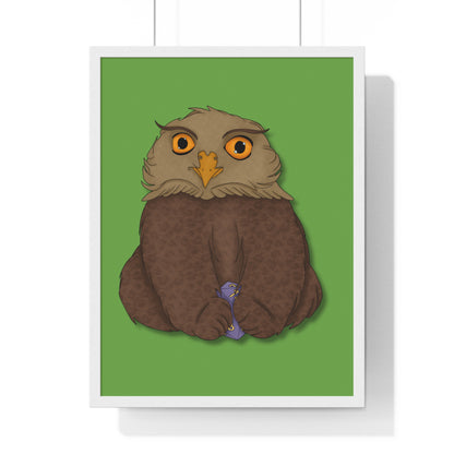 Owlbear Cub Vertical Framed Poster