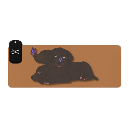 Cerberus Puppy LED Gaming Mouse Pad