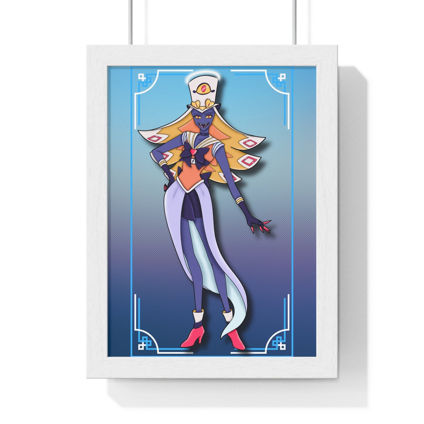 Space Warrior Sir Pentious Vertical Framed Poster