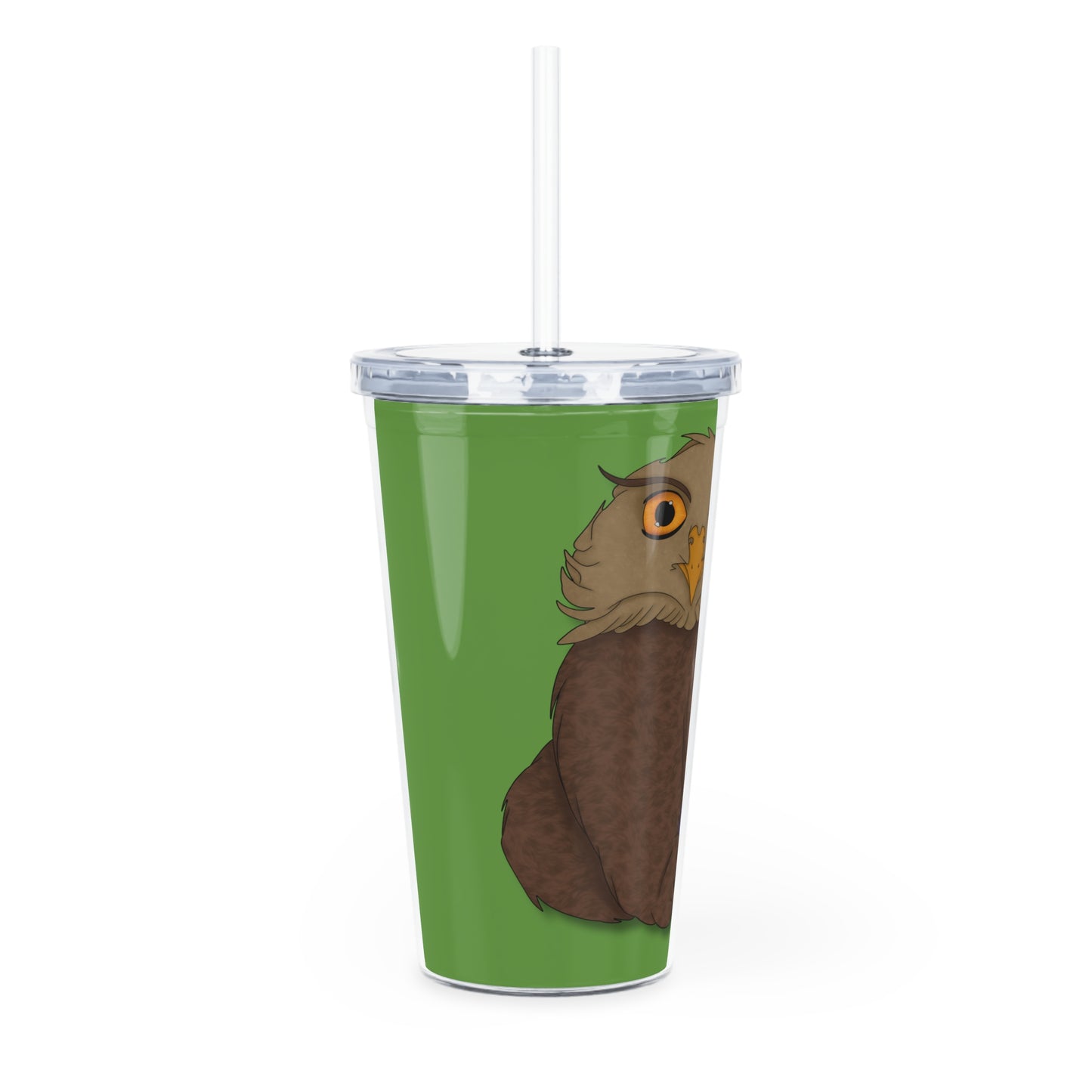 Owlbear Cub Plastic Tumbler with Straw