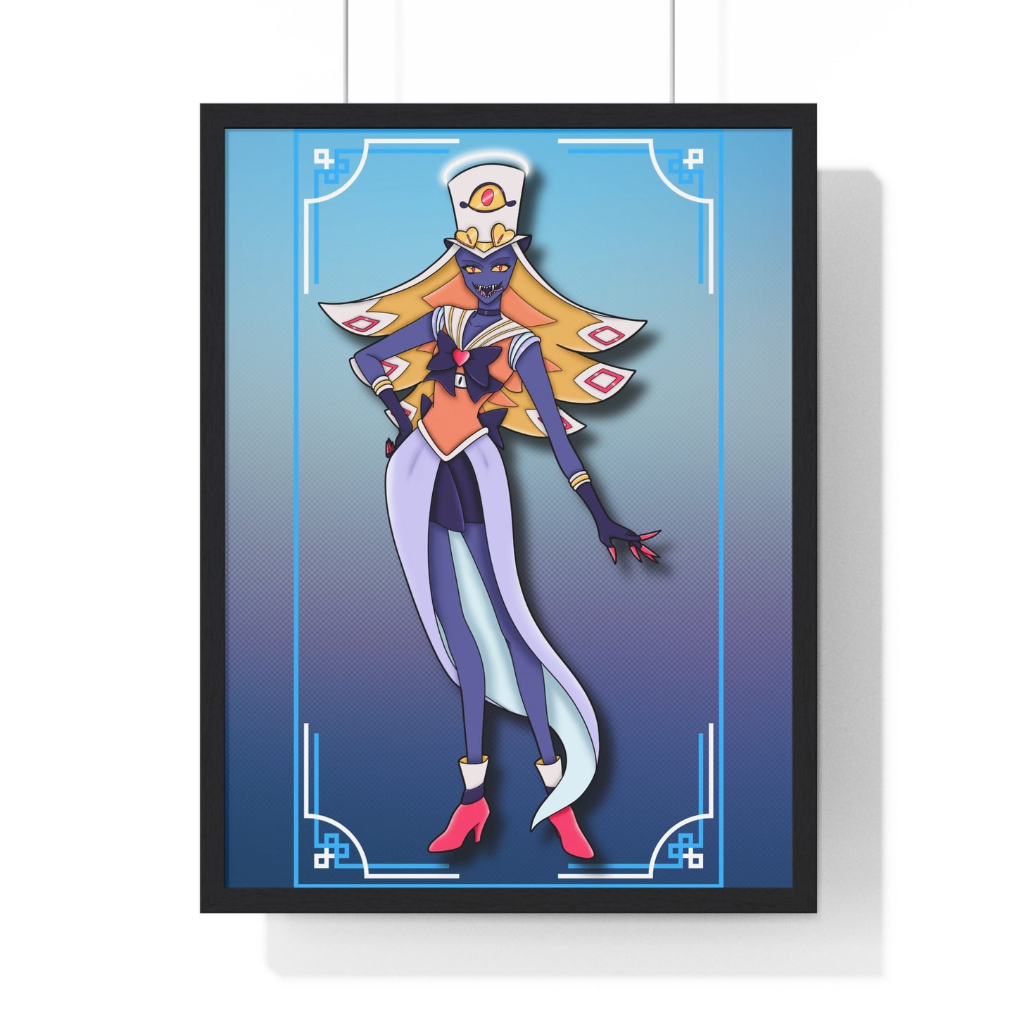 Space Warrior Sir Pentious Vertical Framed Poster