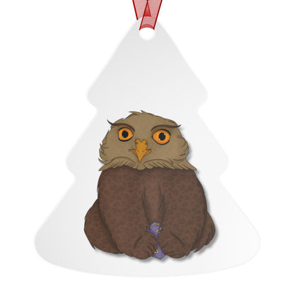 Owlbear Cub Metal Ornaments