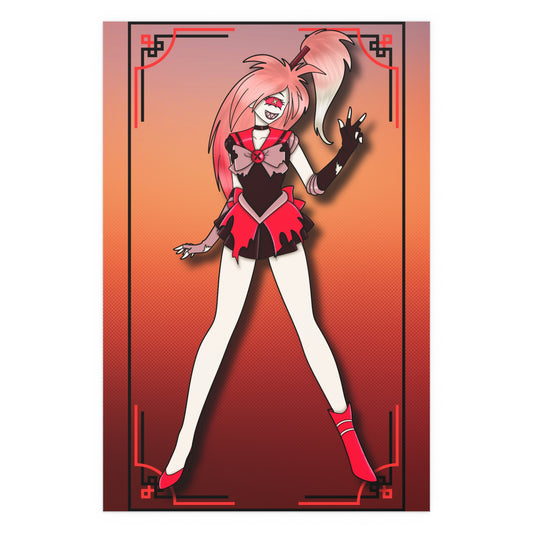 Space Warrior Cherri Bomb Indoor and Outdoor Silk Posters