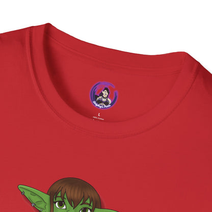 Goblin on a d20 Unisex Softstyle T-Shirt