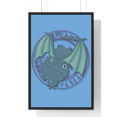 Baby Dragon Vertical Framed Poster