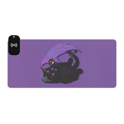 Winged Kitten LED Gaming Mouse Pad