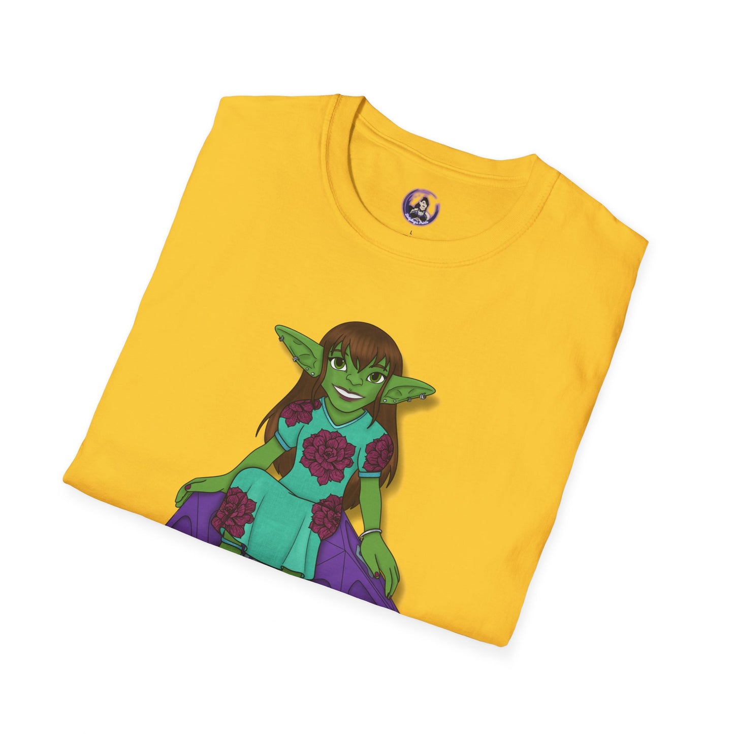 Goblin on a d20 Unisex Softstyle T-Shirt