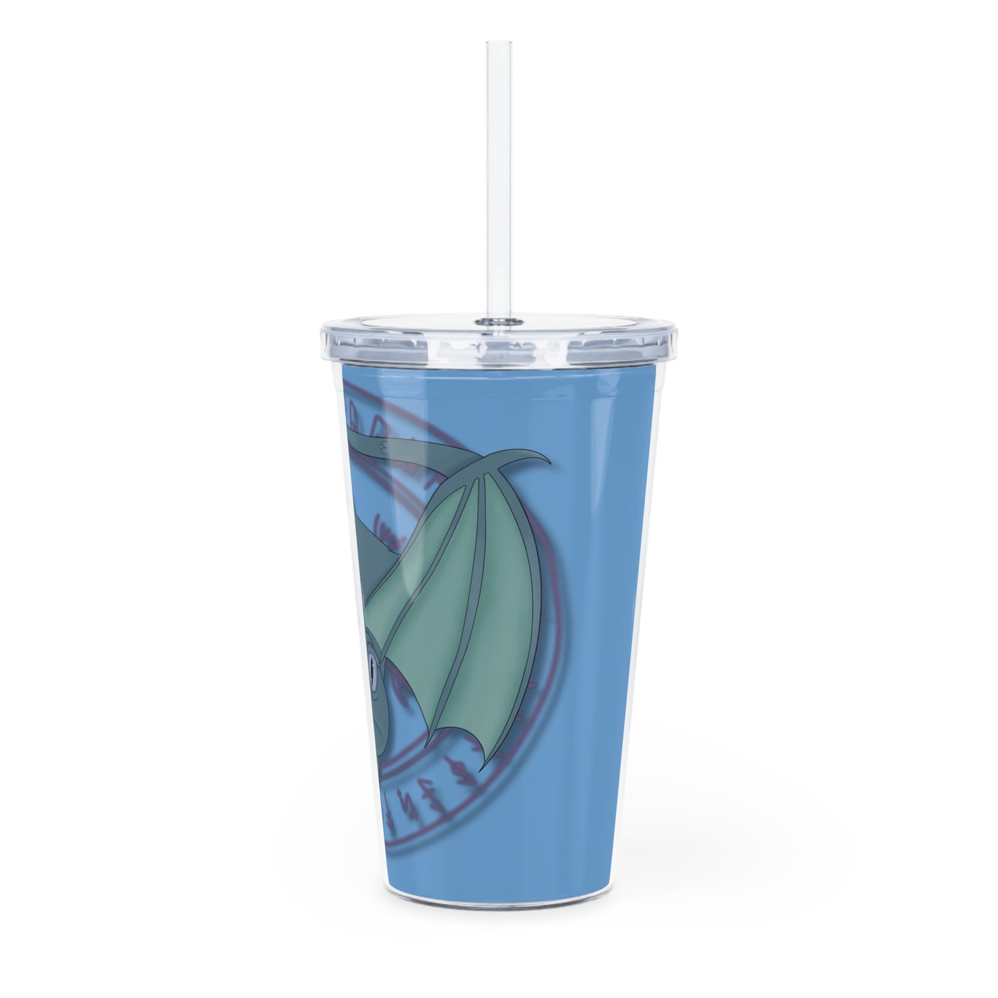 Baby Dragon Plastic Tumbler with Straw